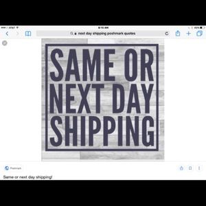 I always ship the same or next day